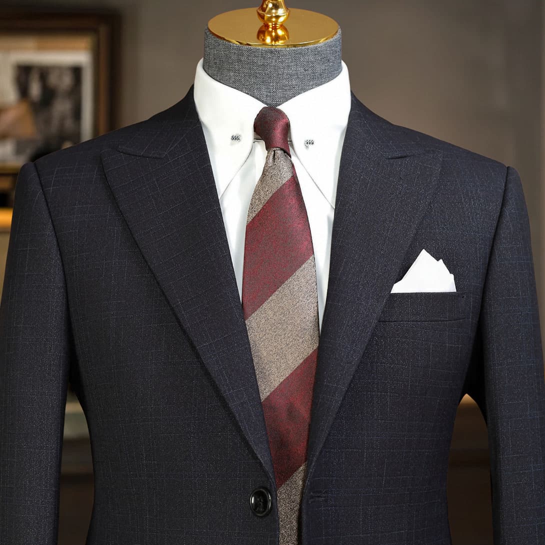 Bộ Vest Đen Kẻ Xước 2